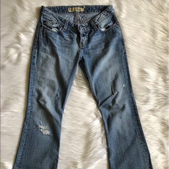 BKE Star 20 Destroyed Jeans 27 x 31.5 The Buckle - Picture 1 of 5